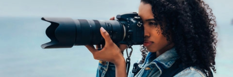 A person taking a photo